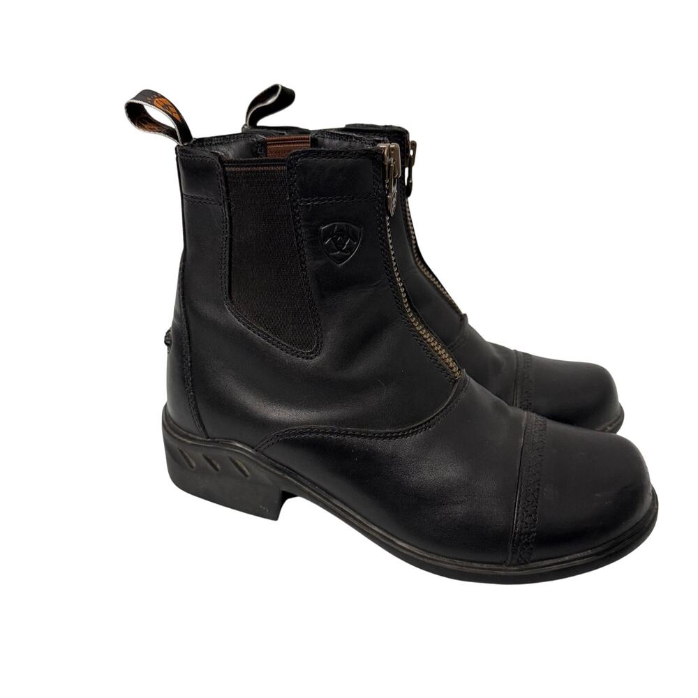 Ariat Heritage RT Zip Paddock Boot Women's Size 8 B Black Leather Equestrian